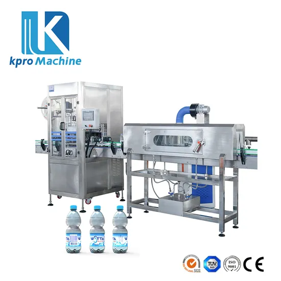 Bottles Cans Cups Wrapper Shrink Sleeve Machine PVC Pet Labels Shrinking Labeling Packing Machine