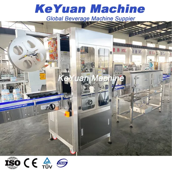 Automatic Labeling Machinery Sleeve Labeling Machine Shrink for Sleeving and Shrinking Bottles Aluminum Cans Metal Tin Cans Pet/PVC Material Label