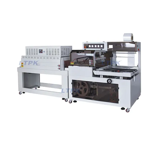 Dql4518s Automatic PVC POF Film Side Sealer Sealing Cutting Machine and DSC4525L Bottles Boxes Shrinking Wrapping Machine 