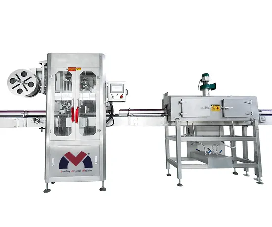 PVC Stretch Automatic Water Bottle Sleeving and Shrinking Labeling Machine for Aerosol Cans 