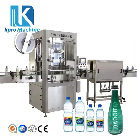 Automatic Heat Shrinking PVC Sleeve Label Package Labeling Machine for Plastic Bottle Water 