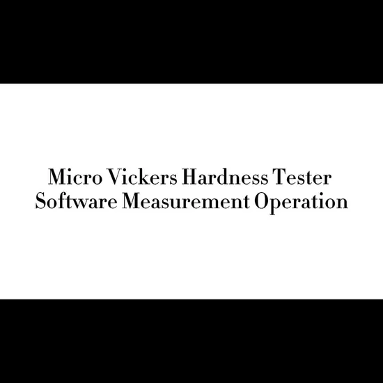 Advanced Digital Micro Vickers Hardness Tester with Precise CCD Measuring System 